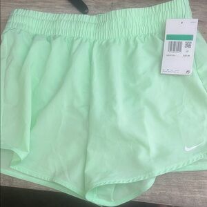 Nike Light Green Women's Athletic Shorts